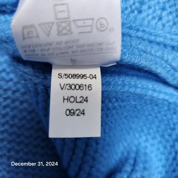 Banana republic! Cozy Blue Knit Sweater - Size Small - Picture 5 of 8